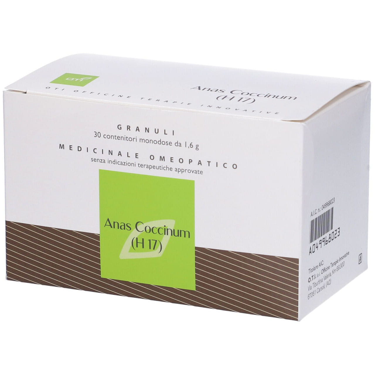 ANAS COCCINUM H17*granuli 1,6 g 30 contenitori monodose