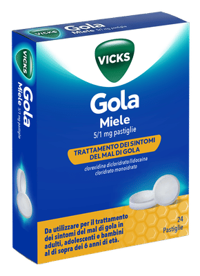 VICKS GOLA*24PAST 5+1MG MIELE