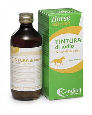 TINTURA DI IODIO (CANDIOLI) soluzione cutanea 1 flacone 220 g per cavalli NON DPA