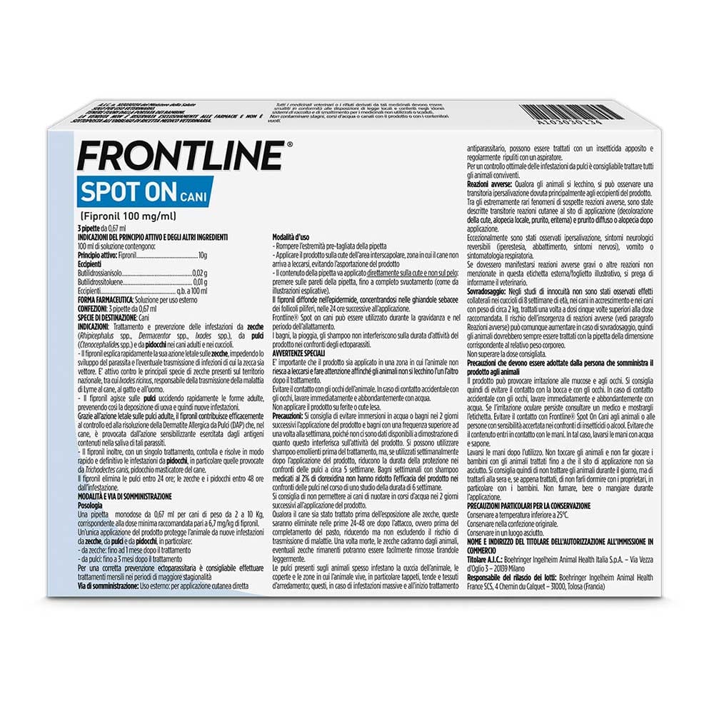 FRONTLINE*3PIP 2-10KG CANI