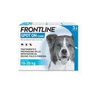 Frontline Spot On Cani x3 Pipette, Antiparassitario per Cani e Cuccioli (10-20Kg), Contro Pulci, Zecche E Pidocchi 
