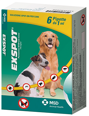 EXSPOT spot-on soluzione 6 tubetti 1 ml 715 mg/ml cani