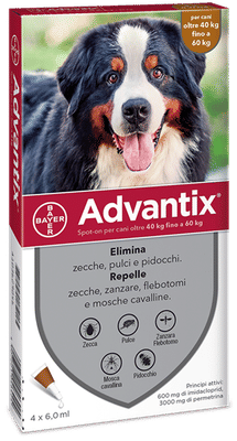 ADVANTIX SPOT ON 4 pipette 40-60 kg