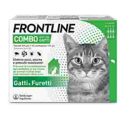 FRONTLINE COMBO SPOT-ON GATTI soluzione 6 pipette 0,5 ml 50 mg + 60mg gatti e furetti