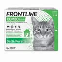Frontline Combo Gatti x3 Pipette, Antiparassitario per Gatti, Gattini e Furetti, Contro Pulci, Zecche, Uova, Larve e Pidocchi 