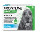 Frontline Combo Cani x3 Pipette, Antiparassitario per Cani Medi e Cuccioli (10-20Kg) Contro Pulci, Zecche, Uova, Larve E Pidocchi