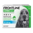 Frontline Combo Cani x3 Pipette, Antiparassitario per Cani Medi e Cuccioli (10-20Kg) Contro Pulci, Zecche, Uova, Larve E Pidocchi