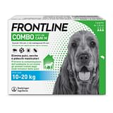 Frontline Combo Cani x3 Pipette, Antiparassitario per Cani Medi e Cuccioli (10-20Kg) Contro Pulci, Zecche, Uova, Larve E Pidocchi