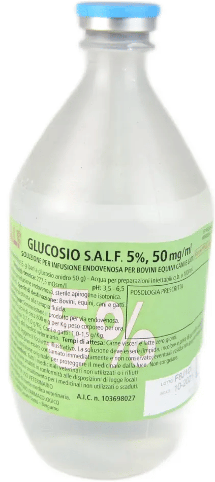 GLUCOSIO SALF*5% FL 500ML VET