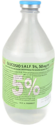 GLUCOSIO SALF*5% FL 500ML VET