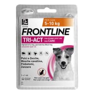 Frontline Tri-Act x1 Pipetta, Antiparassitario Per Cani e Cuccioli (Taglia S 5-10Kg) Contro Pulci, Zecche, Zanzare, Pappataci e Leishmaniosi