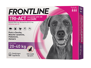 Frontline Tri Act 3 Pipette 20 40 Kg