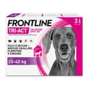 Frontline Tri-Act x3 Pipette, Antiparassitario Per Cani e Cuccioli (Taglia L 20-40Kg) Contro Pulci, Zecche, Zanzare, Pappataci e Leishmaniosi
