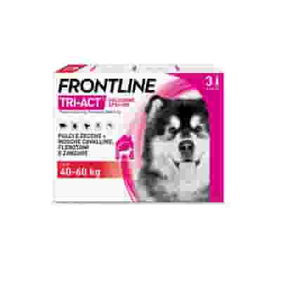 Frontline Tri-Act x3 Pipette, Antiparassitario Per Cani e Cuccioli (Taglia XL 40-60Kg) Contro Pulci, Zecche, Zanzare, Pappataci e Leishmaniosi