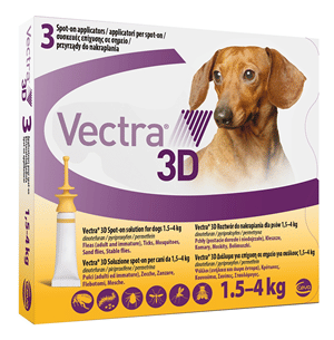 VECTRA 3D 3 pipette 1,5-4 kg giallo