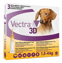 VECTRA 3D 3 pipette 1,5-4 kg giallo