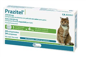 Prazitel Gatto 24 Compresse 230 Mg + 20 Mg