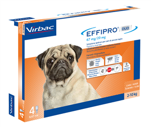 EFFIPRO DUO 4 pipette 2-10 kg cani