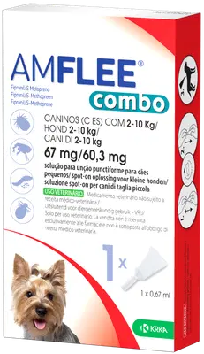 AMFLEE COMBO 1 pipetta 2-10 kg cani AMFLEE COMBO 1 pipetta 2-10 kg cani