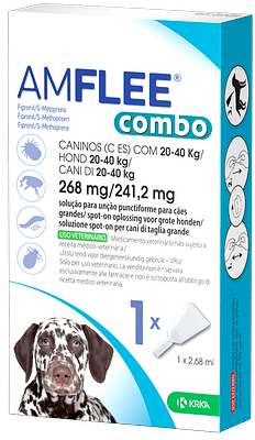 AMFLEE COMBO 3 pipette 20-40 kg cani
