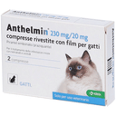 ANTHELMIN 2 compresse 230 mg + 20 mg gatto