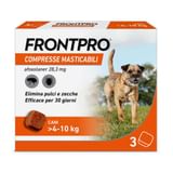 FRONTPRO x3 Compresse Masticabili Antiparassitario Per Cani (4-10Kg) Contro Pulci e Zecche