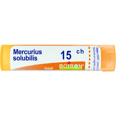MERCURIUS SOLUBILIS 15 CH GRANULI 4G MERCURIUS SOLUBILIS 15 CH GRANULI 4G