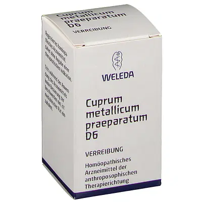 WELEDA CUPRUM METALLICUM PRAEPARATUM D6 TRITURATION 20 G WELEDA CUPRUM METALLICUM PRAEPARATUM D6 TRITURATION 20 G