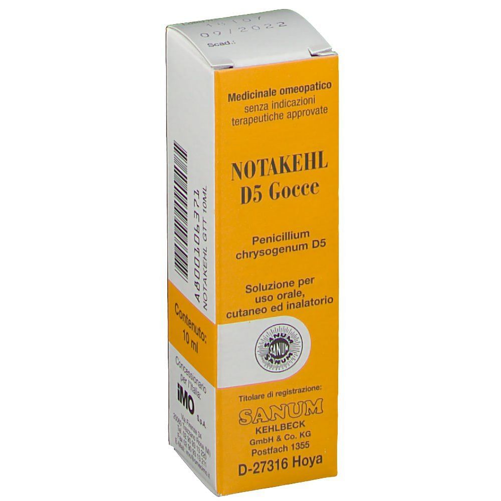 Sanum Notakehl D5 Gocce 10 Ml