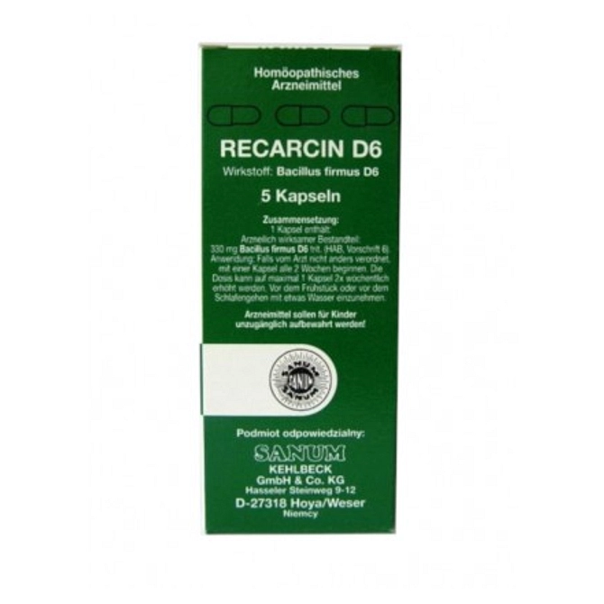 Recarcin D6 5 Capsule Sanum
