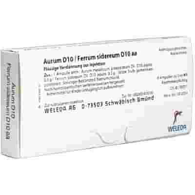 WELEDA AURUM D10 FERRUM SIDEREUM D10 8 FIALE DA 1 ML L'UNA