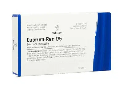 WELEDA CUPRUM REN D6 8 FIALE DA 1 ML L'UNA WELEDA CUPRUM REN D6 8 FIALE DA 1 ML L'UNA