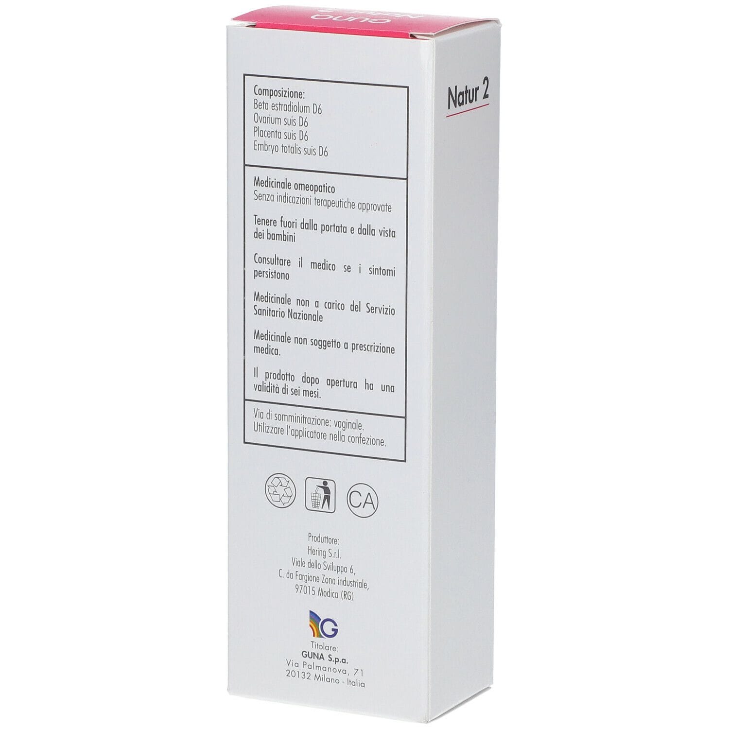 NATUR 2 CREMA VAGINALE 75 ML