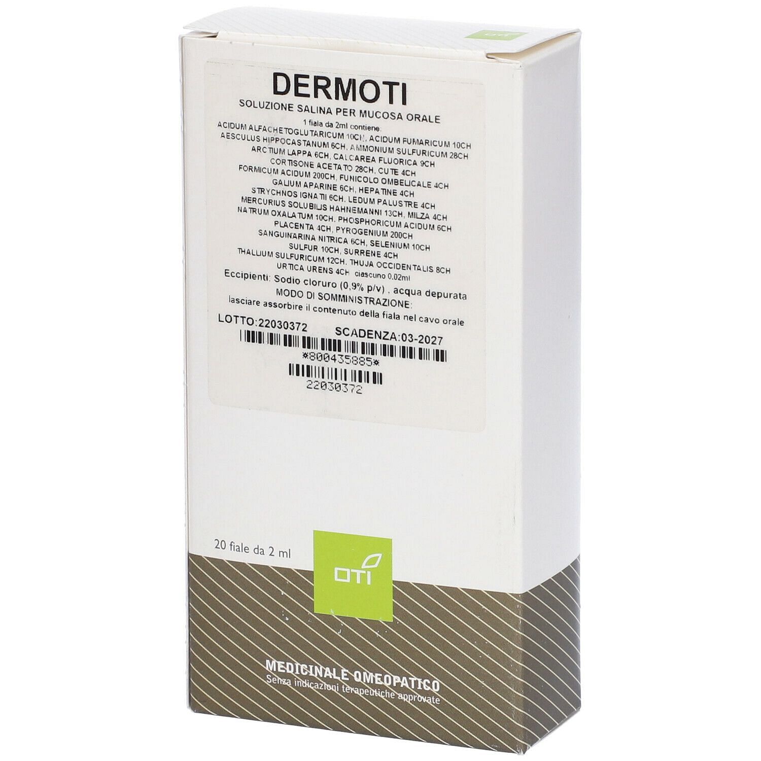 Dermoti Composto 20 Fiale Fisiologiche 2 Ml