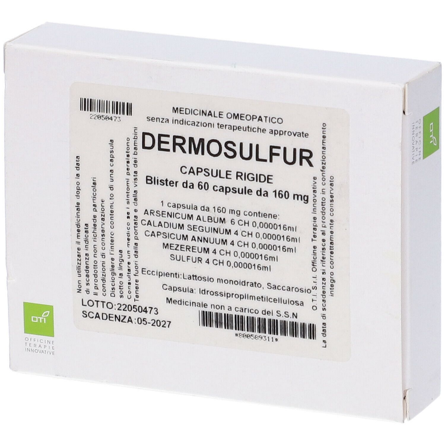 Dermosulfur Composto 60 Capsule