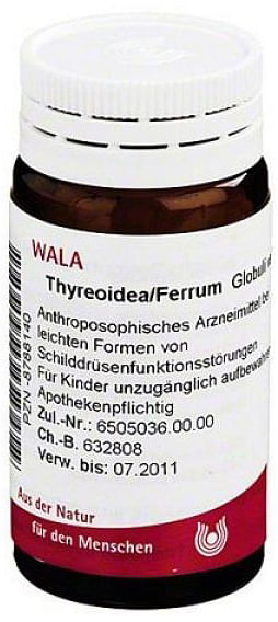 Wala Thyreoidea Ferrum Globuli 20 G