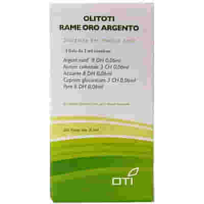 OLITOTI RAME ORO ARGENTO 20 FIALE GLUCOSATE 2ML