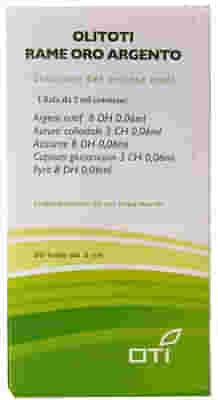OLITOTI RAME ORO ARGENTO 20 FIALE GLUCOSATE 2ML
