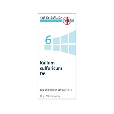 KALIUM SULFURICUM 6 SCHUSS 6 DH 50 G KALIUM SULFURICUM 6 SCHUSS 6 DH 50 G