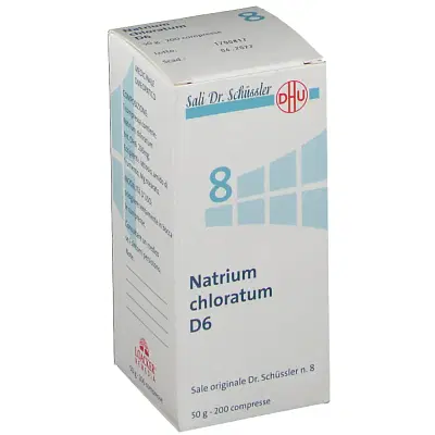 NATRIUM CHLORATUM 8 SCHUSS 6 DH 50 G NATRIUM CHLORATUM 8 SCHUSS 6 DH 50 G