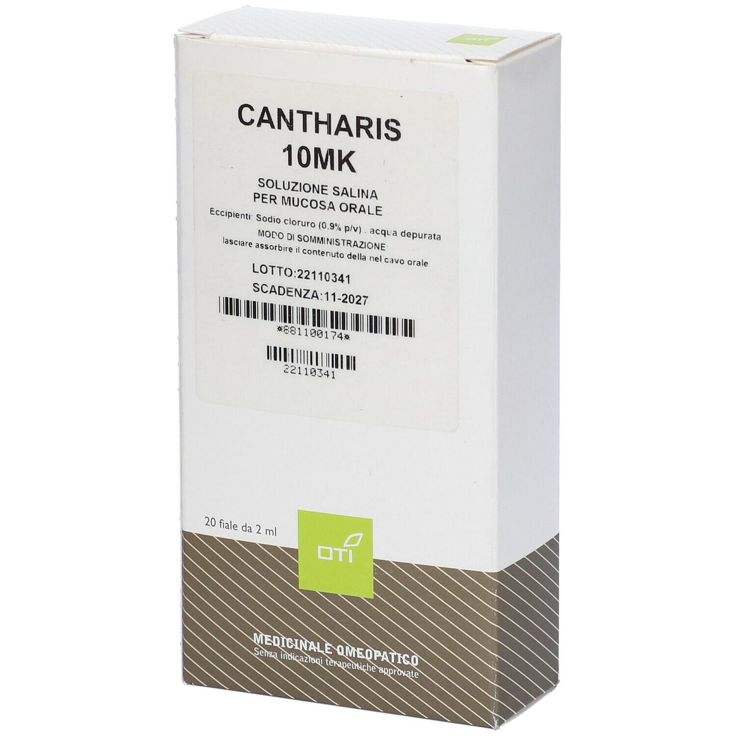 Cantharis 10 Mk 20 Fiale Fisiologiche 2 Ml