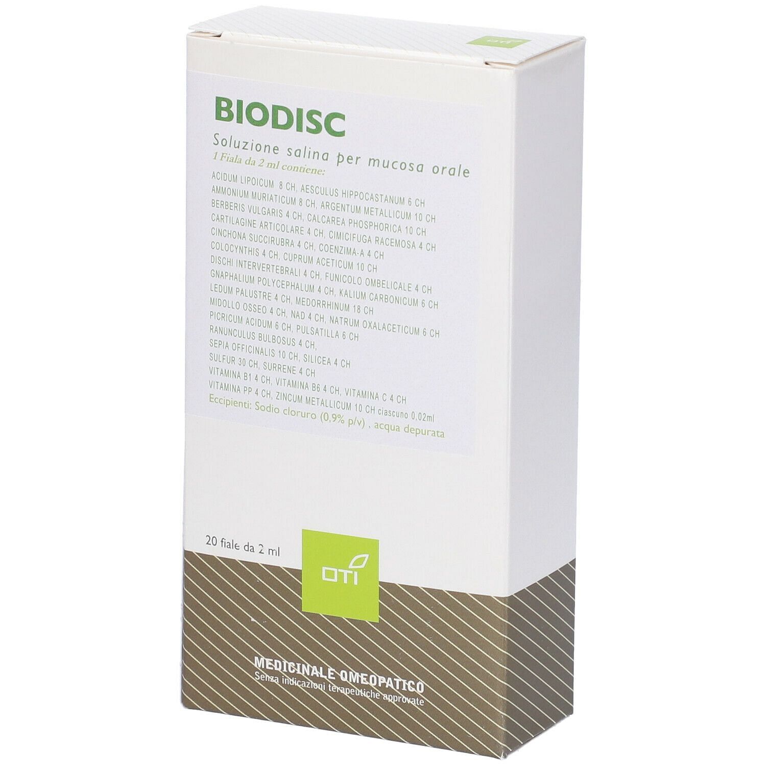 Biodisc Composto 20 Fiale Fisiologiche 2 Ml