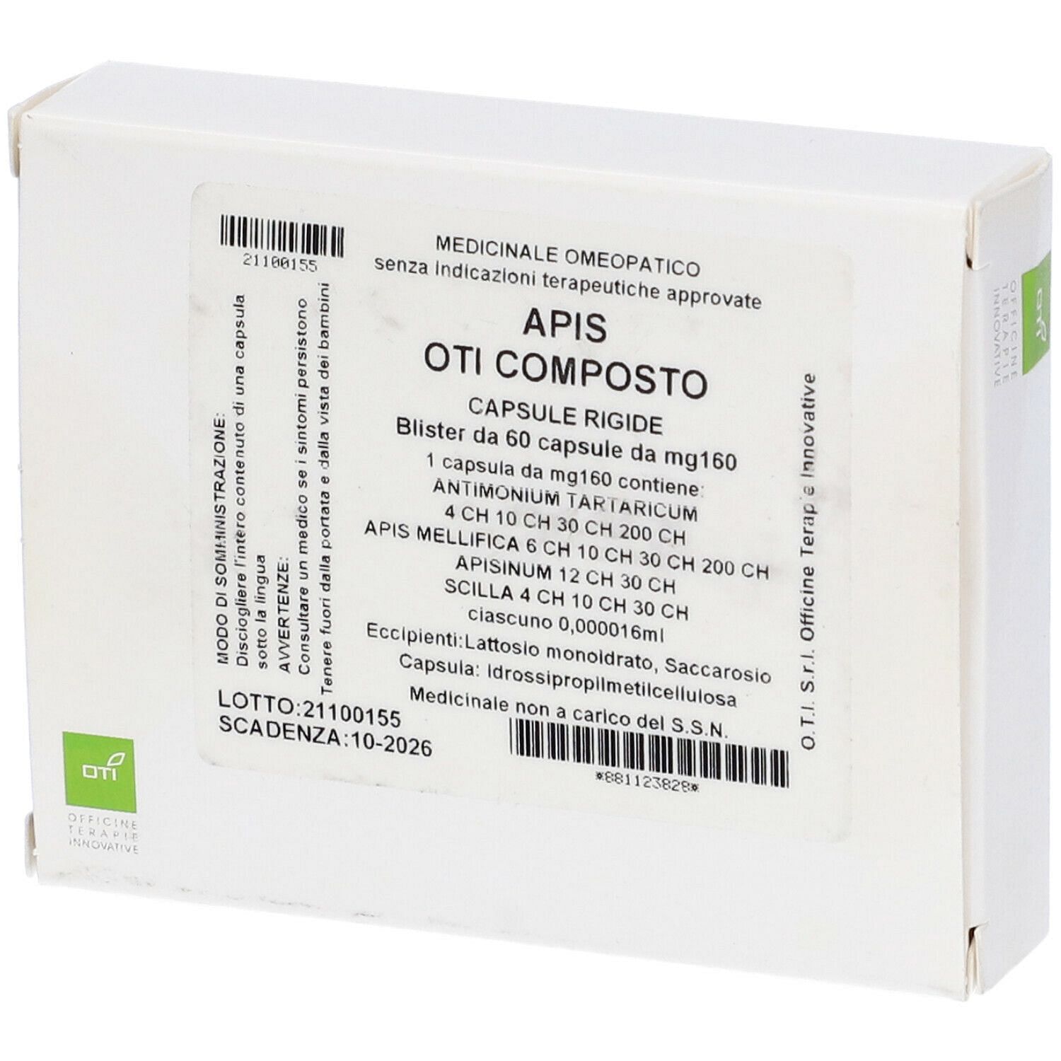 Apis Oti Composto 60 Capsule