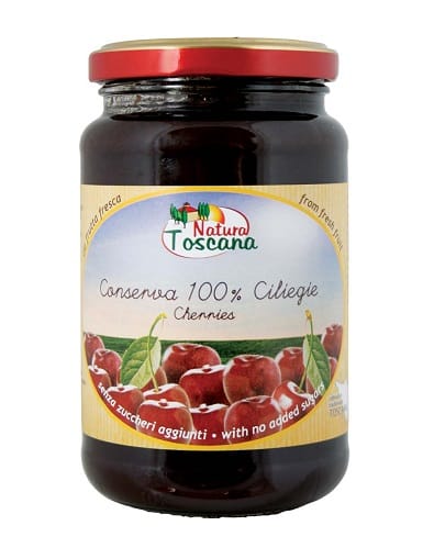 NATURA TOSCANA CONSERVA DI CILIEGIE SENZA DOLCIFICANTI 380 G