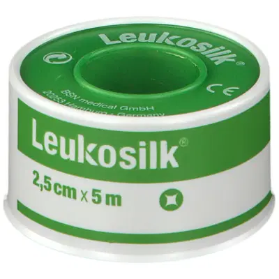 CEROTTO IN ROCCHETTO LEUKOSILK IPOALLERGENICO BIANCO 2,5X500 CM CEROTTO IN ROCCHETTO LEUKOSILK IPOALLERGENICO BIANCO 2,5X500 CM