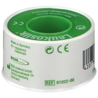 CEROTTO IN ROCCHETTO LEUKOSILK IPOALLERGENICO BIANCO 2,5X500 CM CEROTTO IN ROCCHETTO LEUKOSILK IPOALLERGENICO BIANCO 2,5X500 CM