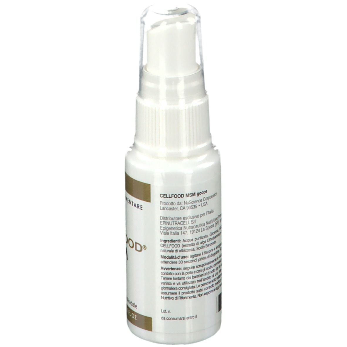 CELLFOOD MSM METIL SULFONIL METANO SOLUZIONE SALINA COLLOIDALE 30 ML