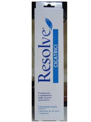 RESOLVE CICATRICI CEROTTO IN SILICONE 25X4 RESOLVE CICATRICI CEROTTO IN SILICONE 25X4