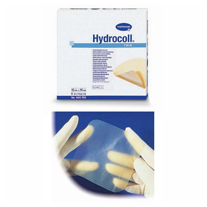 Medicazione Hydrocoll Thin Idrocolloidale Sottile Assorbente 10 X10 Cm 10 Pezzi