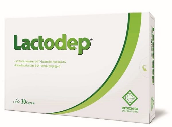 Integratore Lactodep con fermenti lattici, 30 capsule